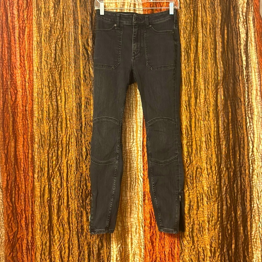 Pilcro & the Letterpress Anthropologie high rise denim leggings - Picture 3 of 11